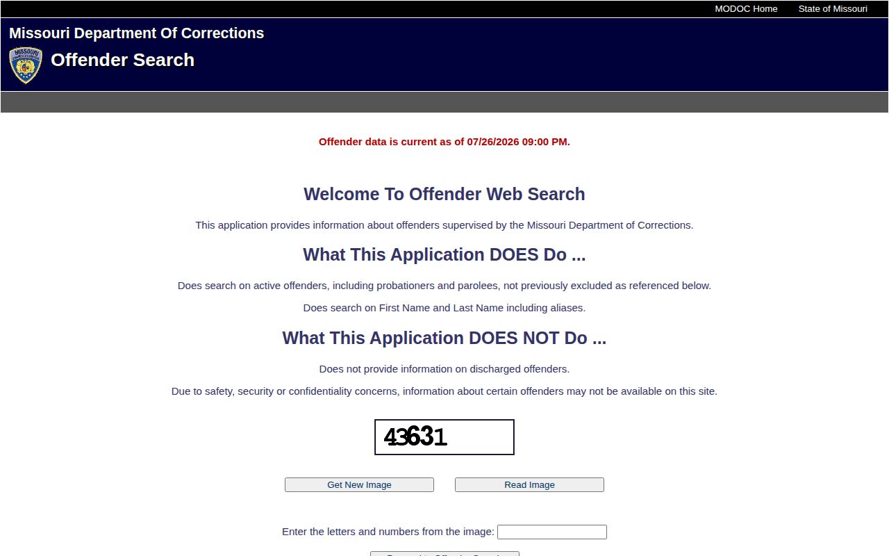 Greene County Missouri release status offender search